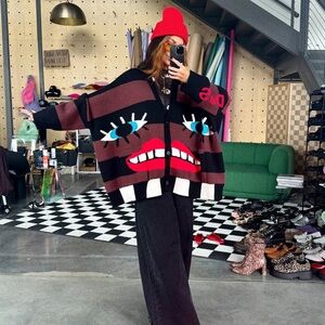 Here's To The Weirdos Oversized Cardigan